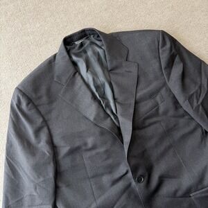 Canali Men's Black 100% Wool Blazer Size 40 Made In Italy